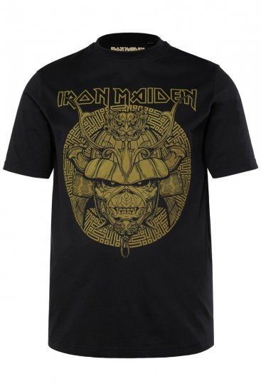 JP1880 Iron Maiden Samurai Eddie T-Shirt Black - Trička - Trička nadměrné velikosti - 2XL-14XL