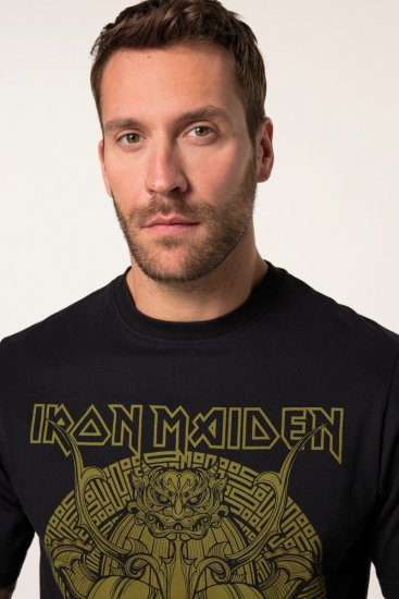 JP1880 Iron Maiden Samurai Eddie T-Shirt Black - Trička - Trička nadměrné velikosti - 2XL-14XL