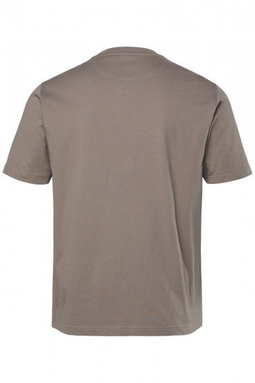 Men+ 424 Tričko Trout Trophy Šedohnědá - Trička - Trička nadměrné velikosti - 2XL-14XL