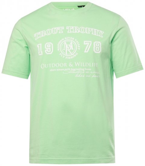Men+ 424 Tričko Trout Trophy Mátová - Trička - Trička nadměrné velikosti - 2XL-14XL