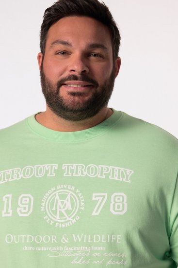Men+ 424 Tričko Trout Trophy Mátová - Trička - Trička nadměrné velikosti - 2XL-14XL