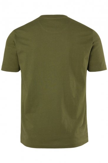 Men+ 424 Tričko Trout Trophy Tmavě olivová - Trička - Trička nadměrné velikosti - 2XL-14XL