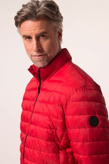 Boston Park 638 Prošívaná bunda bellyfit se stojáčkem Červená - Bundy - Bundy Nadměrné Velikosti - 2XL-8XL