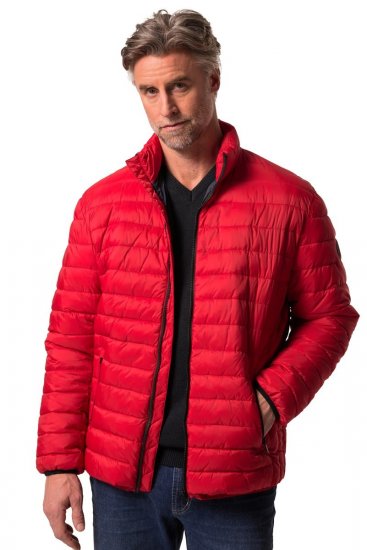Boston Park 638 Prošívaná bunda bellyfit se stojáčkem Červená - Bundy - Bundy Nadměrné Velikosti - 2XL-8XL