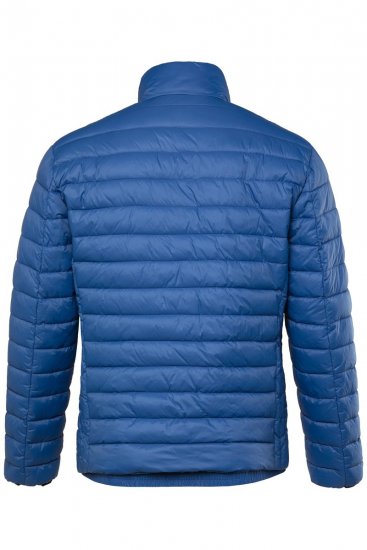 Boston Park 638 Prošívaná bunda bellyfit se stojáčkem Kobaltově modrá - Bundy - Bundy Nadměrné Velikosti - 2XL-8XL