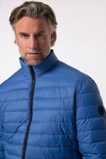 Boston Park 638 Prošívaná bunda bellyfit se stojáčkem Kobaltově modrá - Bundy - Bundy Nadměrné Velikosti - 2XL-8XL