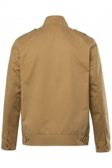 Men+ 641 Bavlněná bunda se stojáčkem Velbloudí - Bundy - Bundy Nadměrné Velikosti - 2XL-8XL