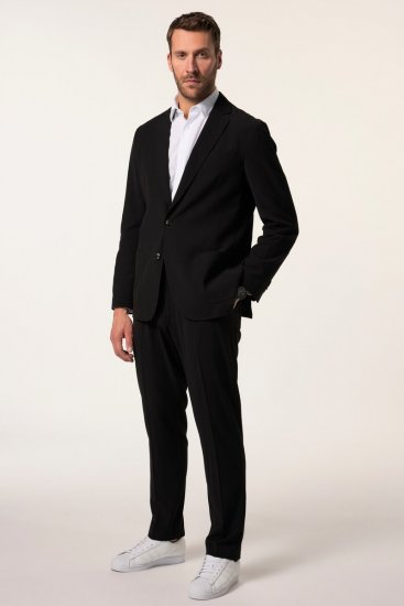 JP1880 San Remo Flexnamic Sako ze seersuckeru Černá - Obleky - Obleky 2XL-8XL