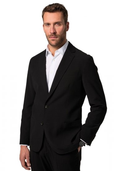 JP1880 San Remo Flexnamic Sako ze seersuckeru Černá - Obleky - Obleky 2XL-8XL