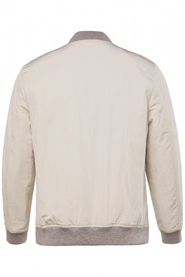 JP1880 836786 College bunda s emblémem Krémově bílá - Bundy - Bundy Nadměrné Velikosti - 2XL-8XL