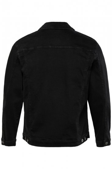 JP1880 836791 Džínová bunda se čtyřmi kapsami Černá - Bundy - Bundy Nadměrné Velikosti - 2XL-8XL