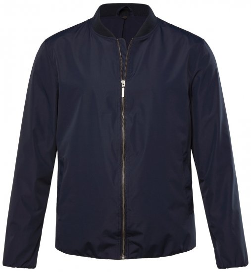 Men+ 823 Ultralehká bomber bunda bellyfit Tmavě modrá - Bundy - Bundy Nadměrné Velikosti - 2XL-8XL