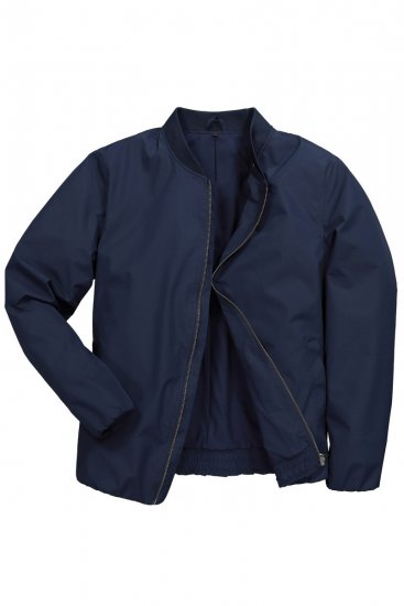Men+ 823 Ultralehká bomber bunda bellyfit Tmavě modrá - Bundy - Bundy Nadměrné Velikosti - 2XL-8XL