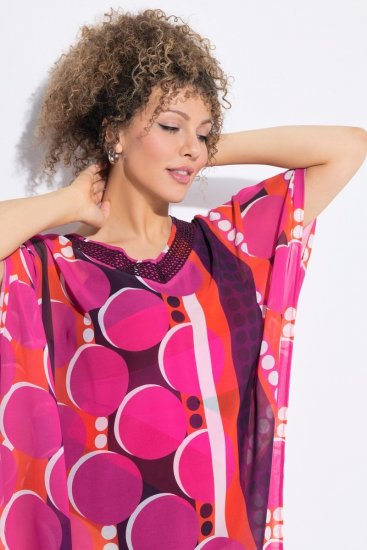 Ulla Popken 836864 Šaty Růžová - Kaftany - 