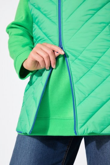 Ulla Popken 837409 Prošívaná vesta HYPRAR Světle zelená - Vesty - 