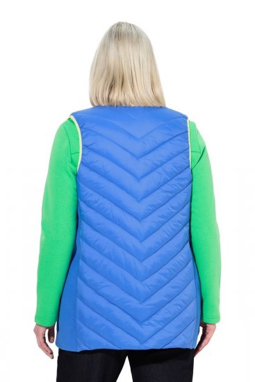 Ulla Popken 837409 Prošívaná vesta HYPRAR Modrá - Vesty - 