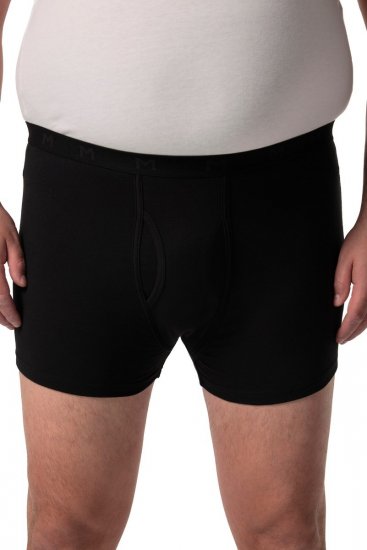 Men+ 678 Boxerky bellyfit FLEXLASTIC® Černá 2 kusy - Spodní prádlo - Spodní Prádlo Nadměrné Velikosti 2XL-8XL