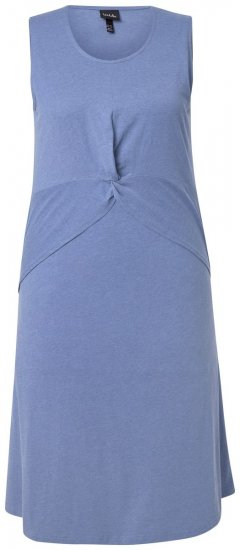 Ulla Popken 837874 Žerzejové šaty bez rukávů Modrá - Žerzejové šaty - 