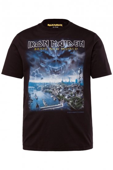 JP1880 Iron Maiden Brave New World T-Shirt Black - Trička - Trička nadměrné velikosti - 2XL-14XL