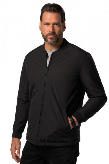 JP1880 838875 Oboustranná college bunda Černá - Bundy - Bundy Nadměrné Velikosti - 2XL-8XL
