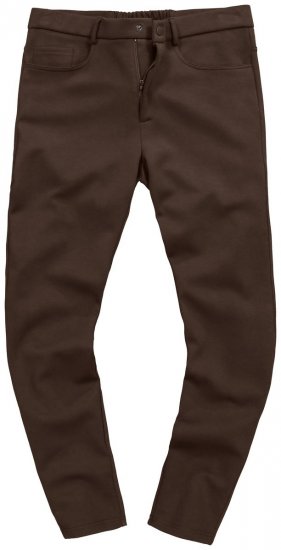 JP1880 New York Flexnamic Žerzejové kalhoty s pěti kapsami Tmavě hnědá - Obleky - Obleky 2XL-8XL