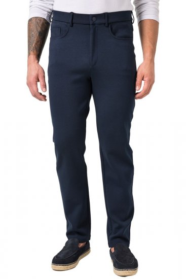JP1880 New York Flexnamic Žerzejové kalhoty s pěti kapsami Tmavě modrá - Obleky - Obleky 2XL-8XL