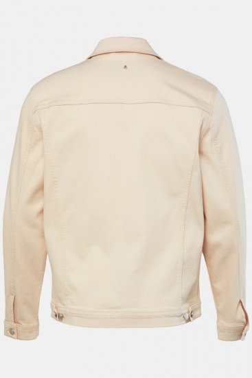 JP1880 839551 Džínová bunda z biobavlny Světle béžová - Bundy - Bundy Nadměrné Velikosti - 2XL-8XL