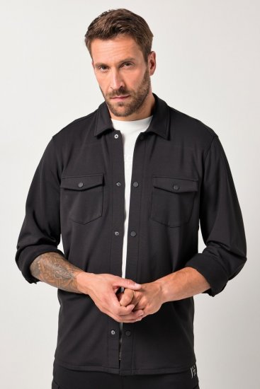 JAY-PI FLEXNAMIC® Sweat-Overshirt Black - Bundy - Bundy Nadměrné Velikosti - 2XL-8XL