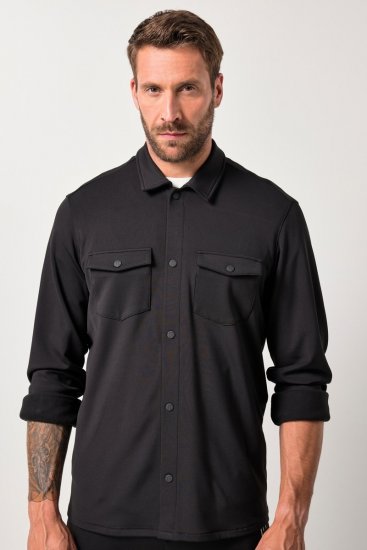 JAY-PI FLEXNAMIC® Sweat-Overshirt Black - Bundy - Bundy Nadměrné Velikosti - 2XL-8XL