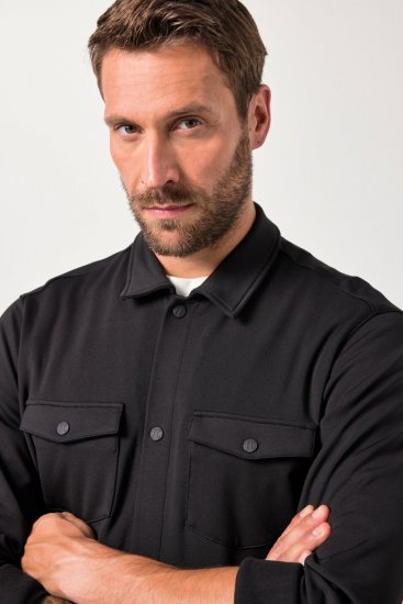 JAY-PI FLEXNAMIC® Sweat-Overshirt Black - Bundy - Bundy Nadměrné Velikosti - 2XL-8XL