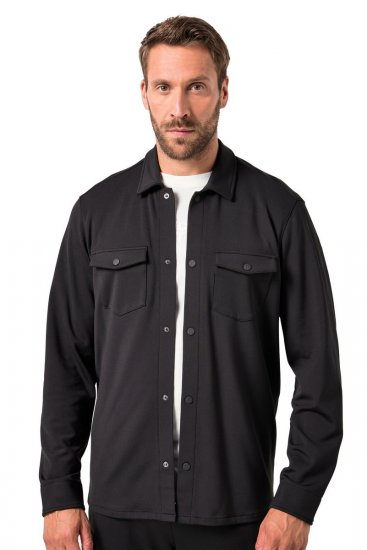 JAY-PI FLEXNAMIC® Sweat-Overshirt Black - Bundy - Bundy Nadměrné Velikosti - 2XL-8XL