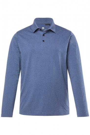 JAY-PI Quickdry Polo Long Sleeve Blue - Polokošile - Polokošile 2XL-8XL - Trička s límečkem 2XL-8XL
