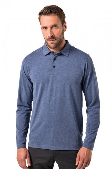 JAY-PI Quickdry Polo Long Sleeve Blue - Polokošile - Polokošile 2XL-8XL - Trička s límečkem 2XL-8XL