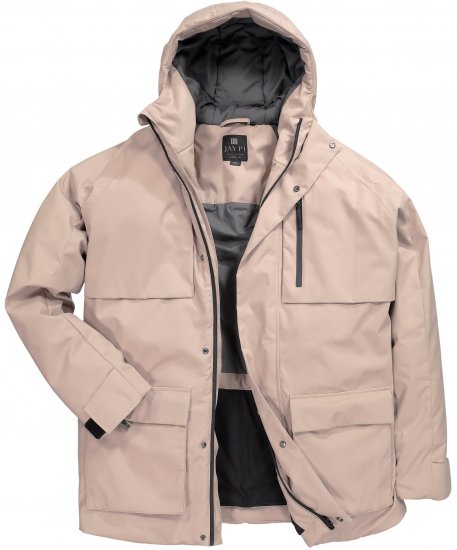 Jay-Pi Jacket Technical Waterproof Windproof Dusty Pink - Bundy - Bundy Nadměrné Velikosti - 2XL-8XL