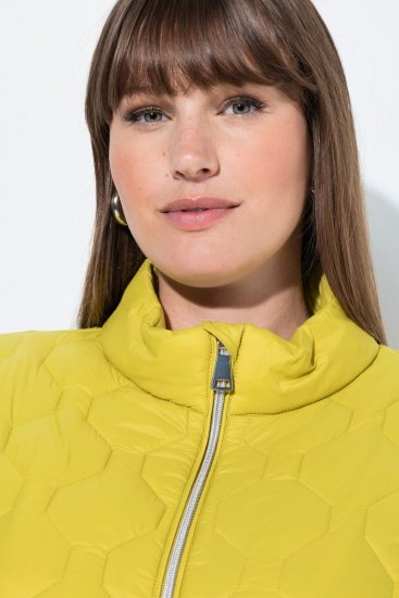 Ulla Popken 840050 Prošívaná bunda Světle modrá - Bundy - Dámské bundy velkých velikostí
