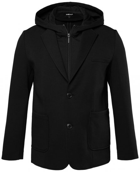 Men+ 205 Bilbao Flexlastic Žerzejové sako Černá - Obleky - Obleky 2XL-8XL