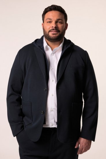 Men+ 205 Bilbao Flexlastic Žerzejové sako Tmavě modrá - Obleky - Obleky 2XL-8XL