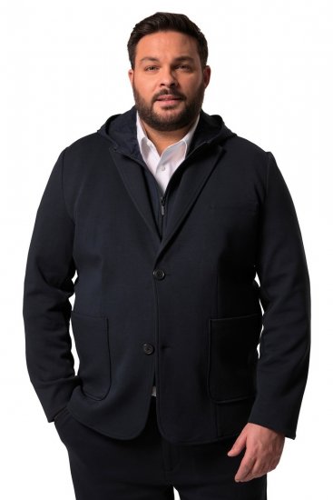 Men+ 205 Bilbao Flexlastic Žerzejové sako Tmavě modrá - Obleky - Obleky 2XL-8XL