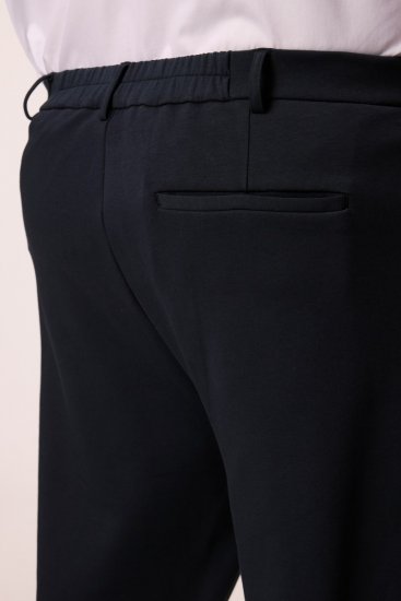 Men+ 207 Bilbao Flexlastic Žerzejové chino kalhoty Tmavě modrá - Obleky - Obleky 2XL-8XL