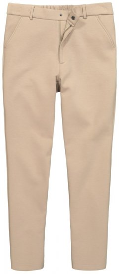 Men+ 207 Bilbao Flexlastic Žerzejové chino kalhoty Písková - Obleky - Obleky 2XL-8XL