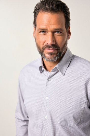 JP1880 Business Shirt Long Sleeve Two-Tone Grey - Košile - Košile 2XL-10XL