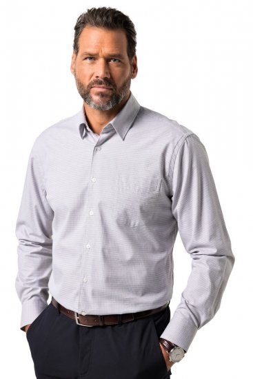 JP1880 Business Shirt Long Sleeve Two-Tone Grey - Košile - Košile 2XL-10XL