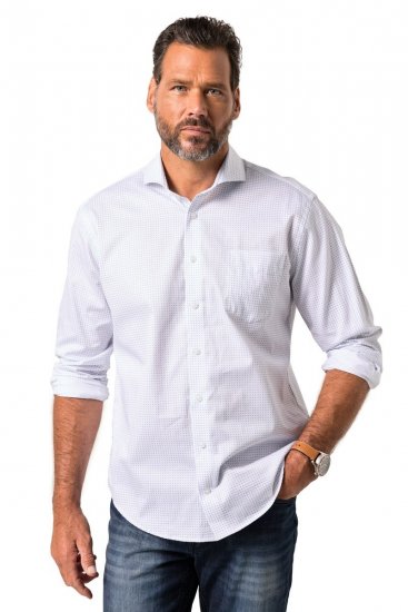 JP1880 Business Shirt Long Sleeve Snow White - Košile - Košile 2XL-10XL