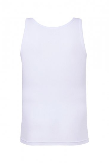 Men+ 620 Žebrované tílko Bílá - Trička - Trička nadměrné velikosti - 2XL-14XL