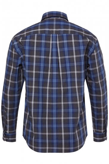 JP1880 Checked Shirt Long Sleeve Kent Collar Anthracite - Košile - Košile 2XL-10XL