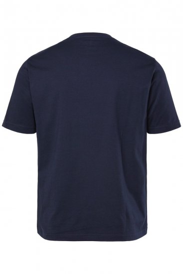 JP1880 T-Shirt Short Sleeve Chest Print Navy - Trička - Trička nadměrné velikosti - 2XL-14XL