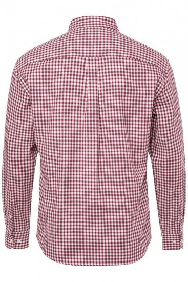 JP1880 Checked Flannel Shirt Long Sleeve Light Red - Košile - Košile 2XL-10XL