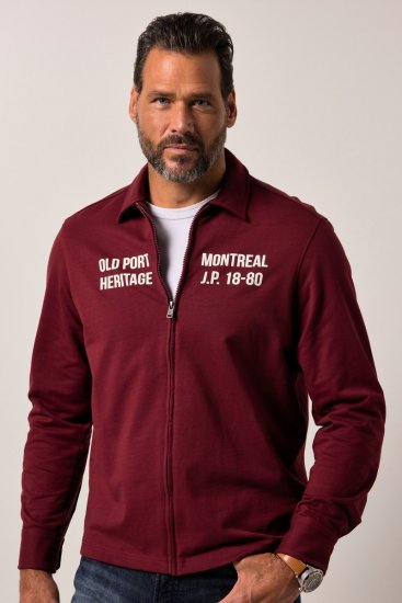 JP1880 Sweatshirt Long Sleeve Boxy Fit Red - Mikiny & mikiny s kapucí - Mikiny & Mikiny s kapucí 2XL-12XL
