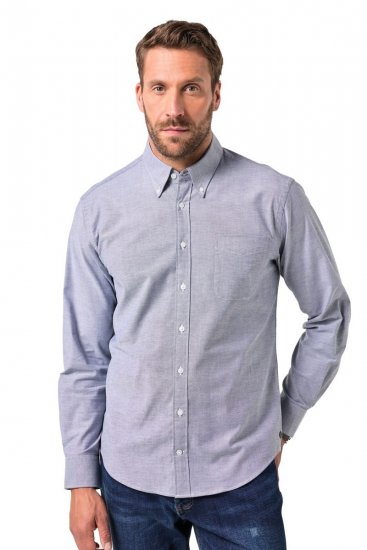 JP1880 Oxford Shirt Long Sleeve Denim Blue - Košile - Košile 2XL-10XL