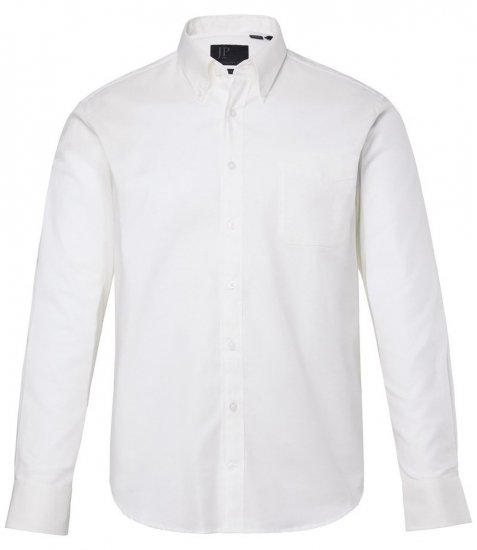 JP1880 Oxford Shirt Flexnamic Long Sleeve Snow White - Košile - Košile 2XL-10XL